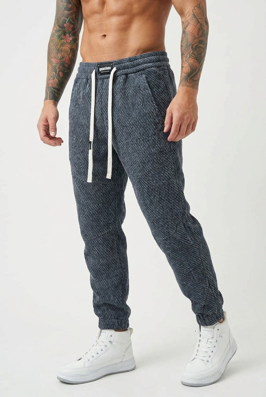 Emberon Tapered Joggers - Unisex in silver