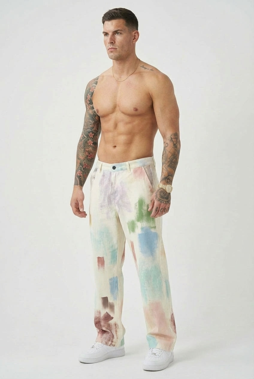Avenir Painted Pants - Unisex in black