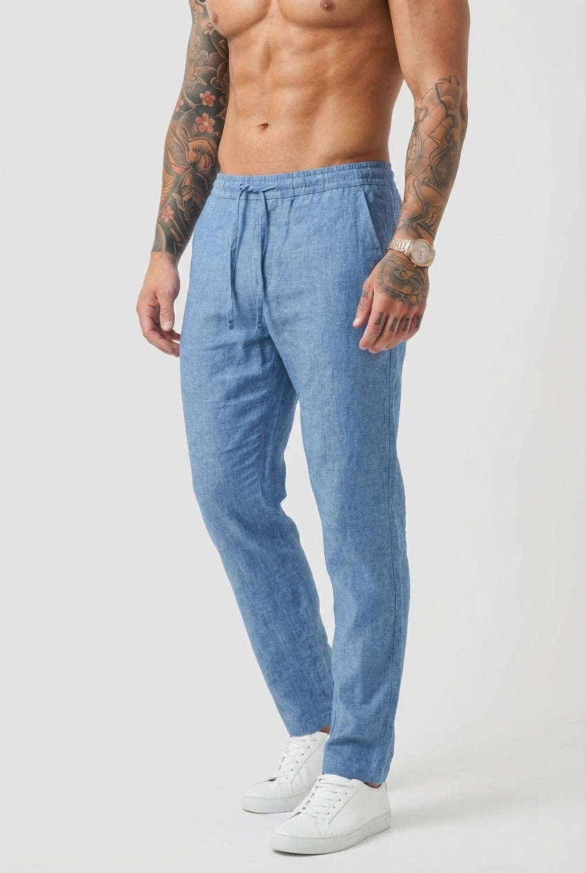 Coastal Ease Linen Pants - Men's in beige