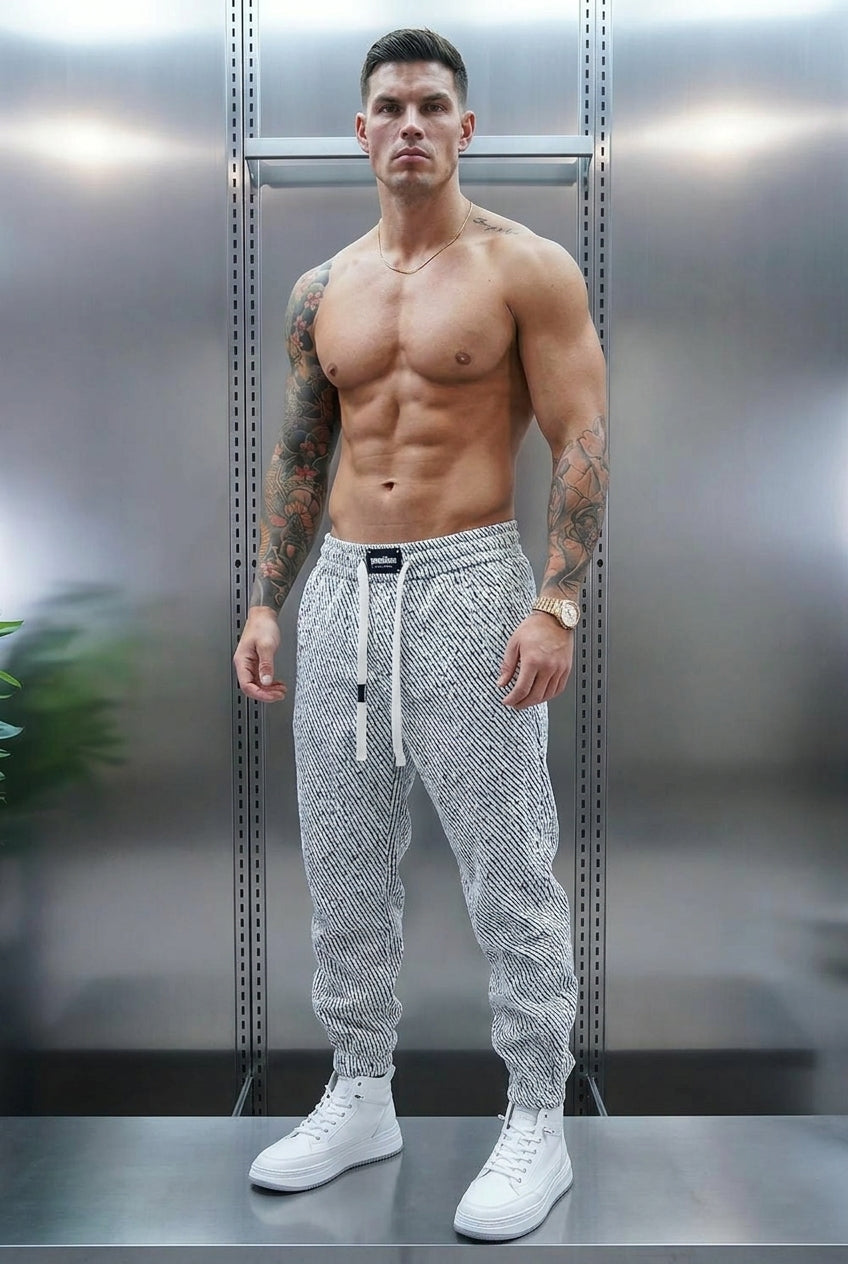 Emberon Tapered Joggers - Unisex in silver