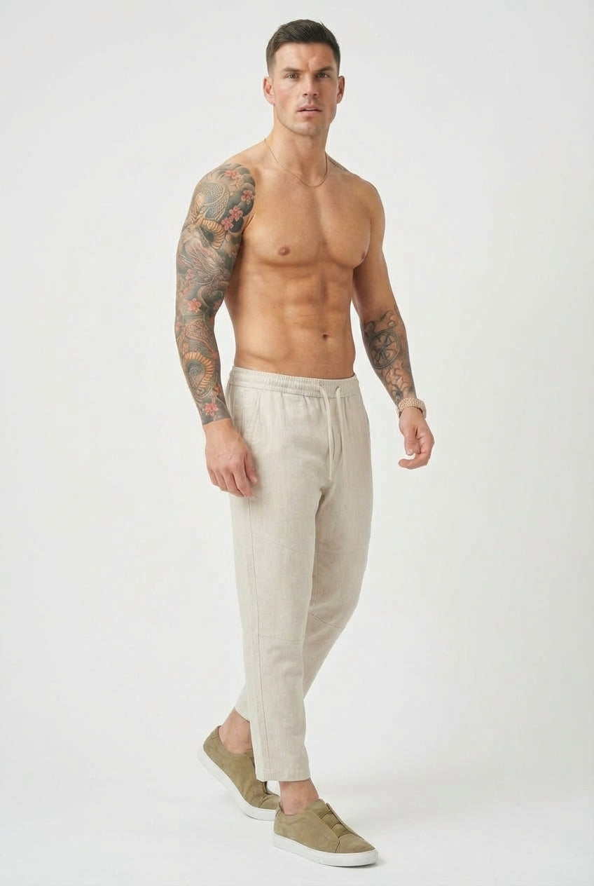 Kyoto Linen Shorts - Men's in blue