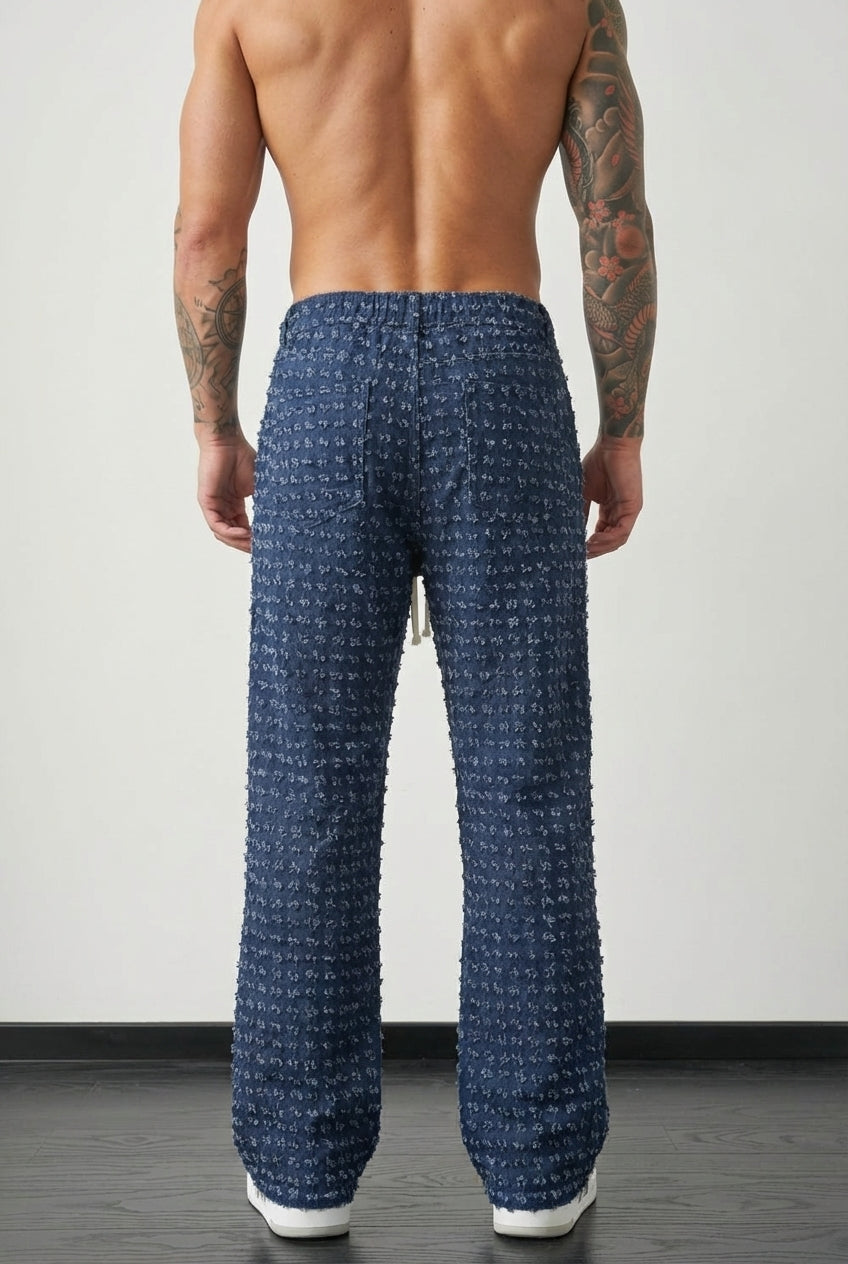 Veazie Distressed Pants - Unisex in blue