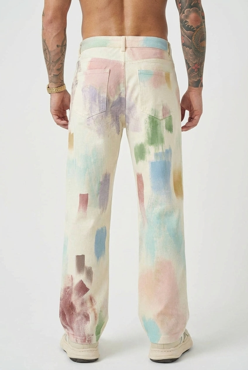 Avenir Painted Pants - Unisex in black