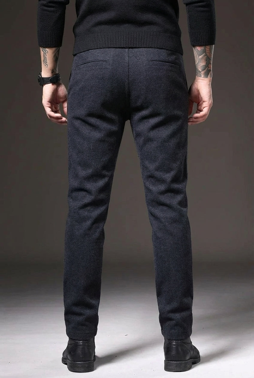 Cotton Luca Slim Pants - Unisex - Blue