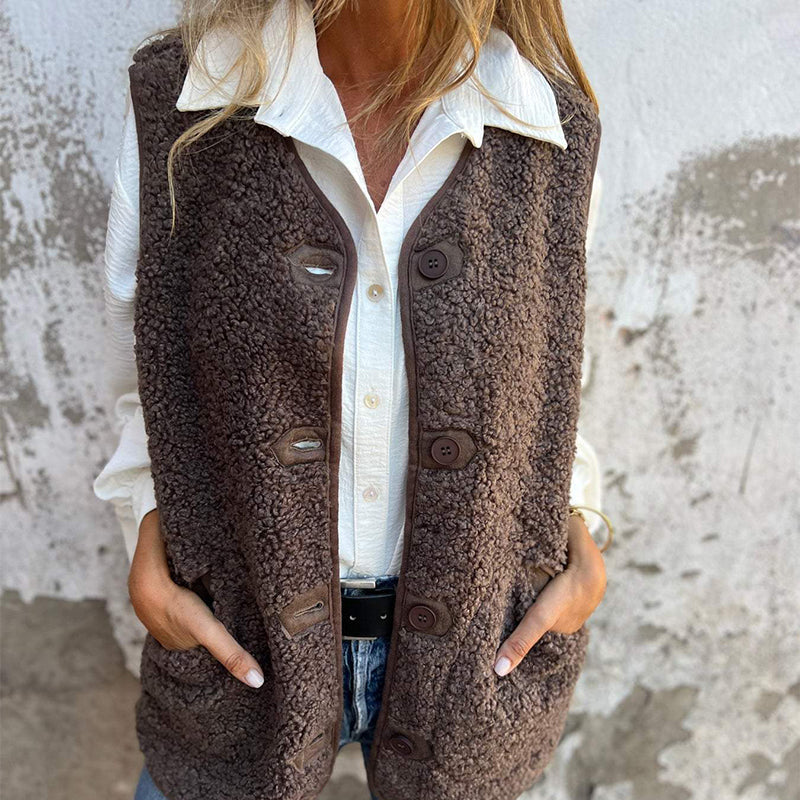 Lawson Padded Gilet - Unisex in brown