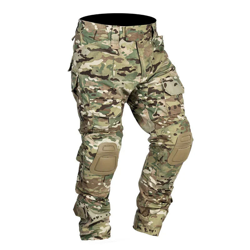 Maximilian Tactical Pants - Unisex in khaki camouflage