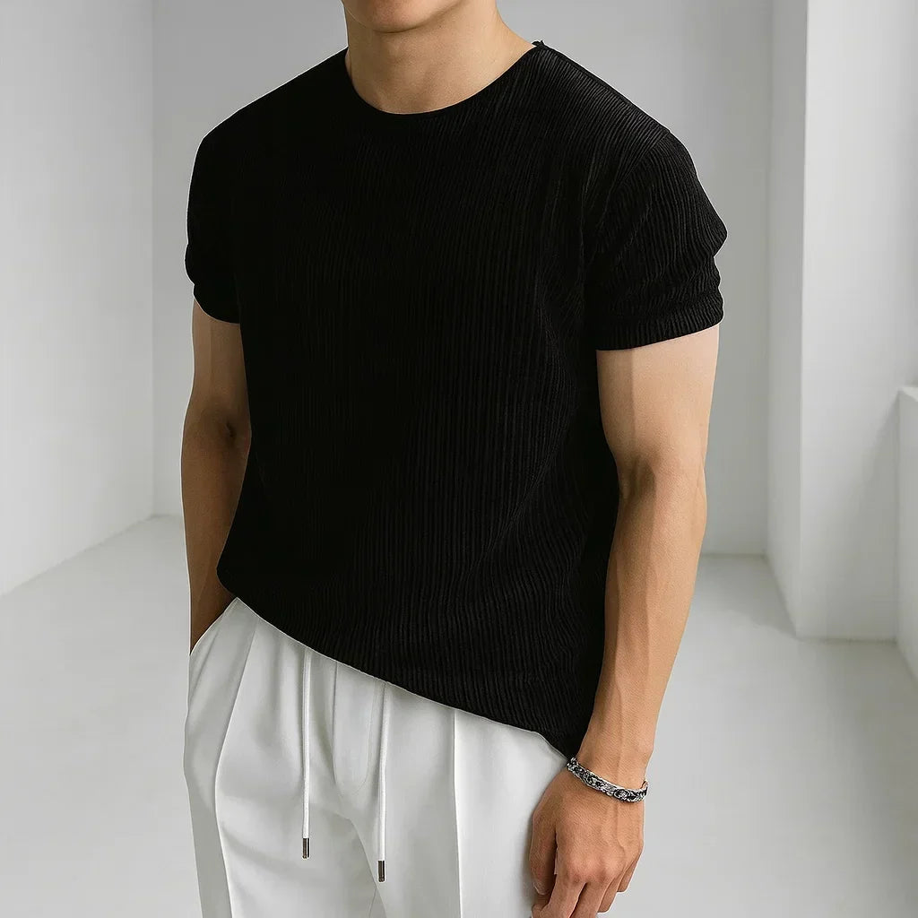 Calo Knit T-Shirt - Unisex in black