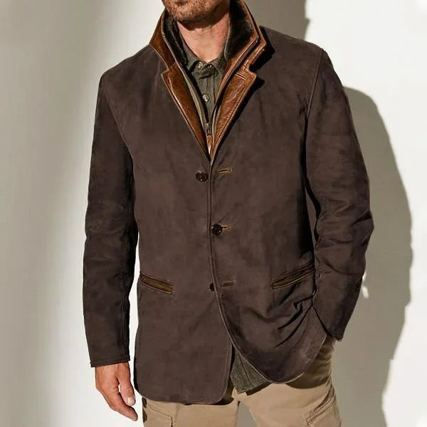 Reid Vintage Jacket - Unisex in dark brown