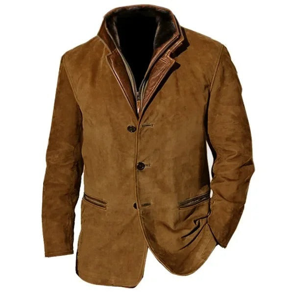 Reid Vintage Jacket - Unisex in dark brown