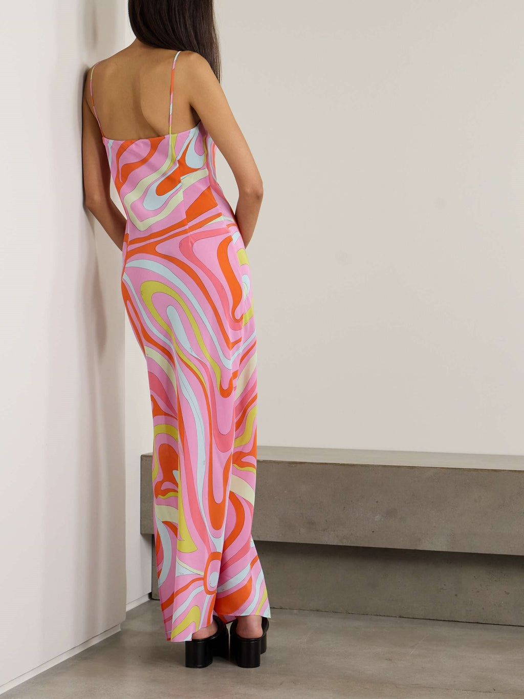 Signature Printed Maxi Dress - Women's in pink