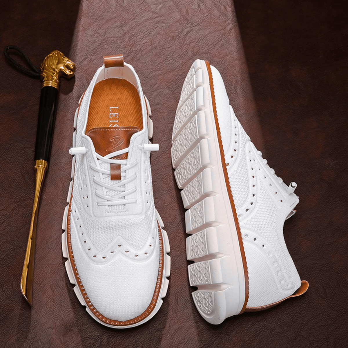 Rex Hybrid Knit Sneakers - Men's in gray