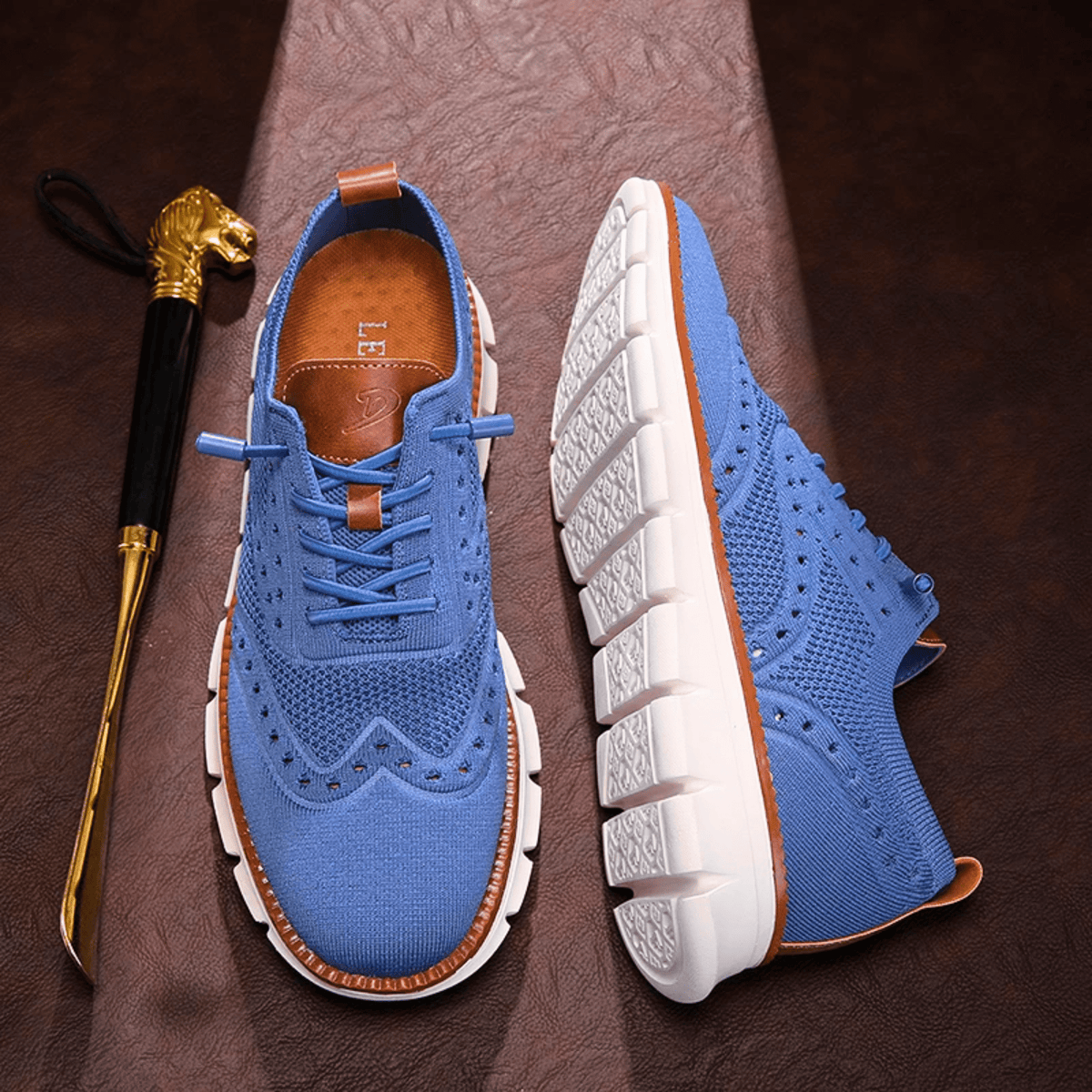 Rex Hybrid Knit Sneakers - Men's in gray