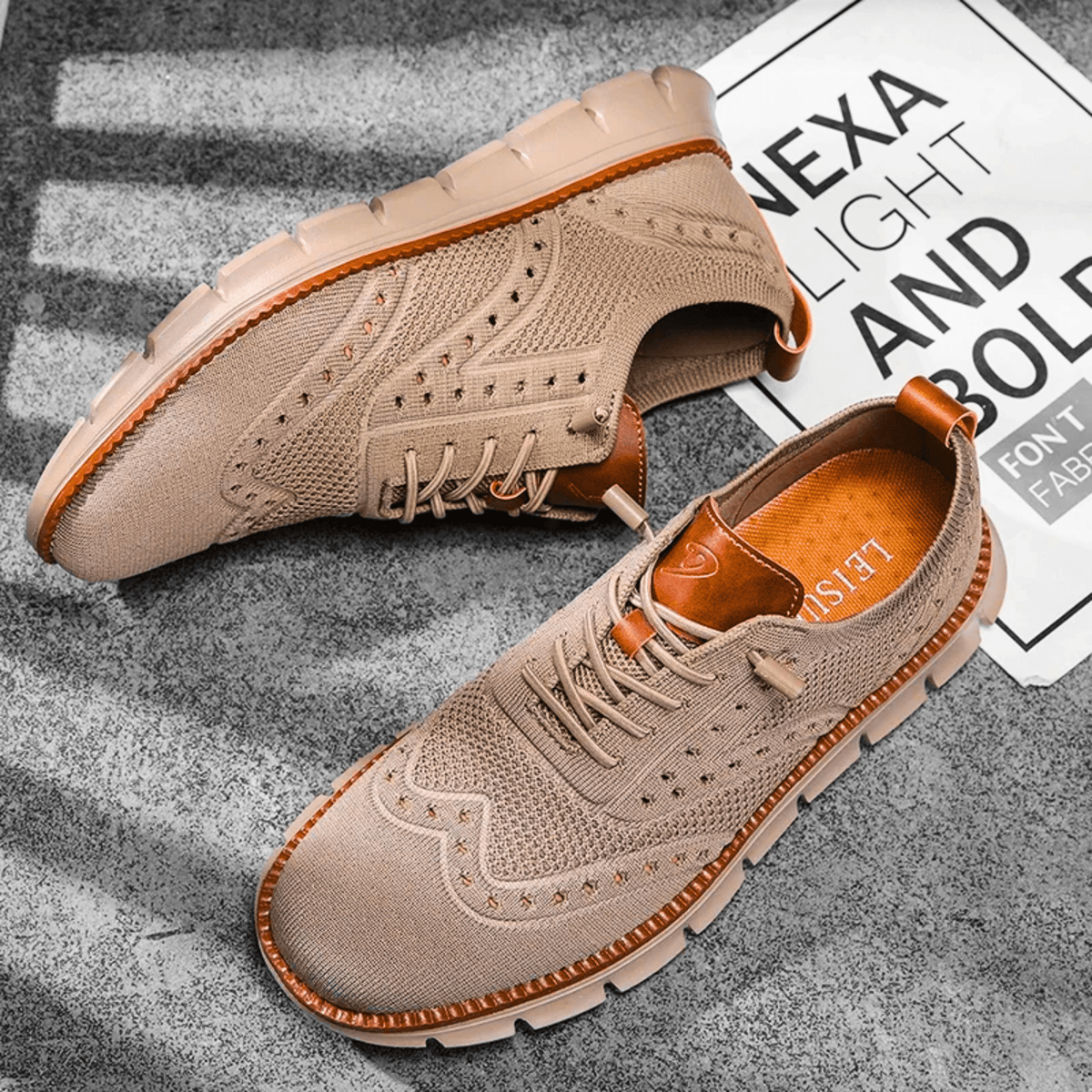 Rex Hybrid Knit Sneakers - Men's in gray