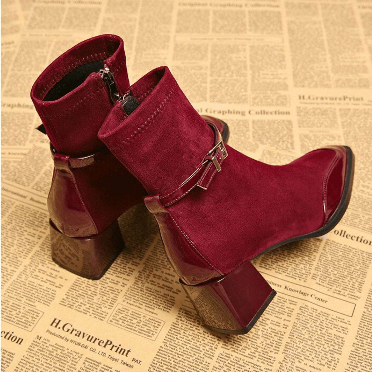 Bancroft Handmade Leather Boots - Women's in red