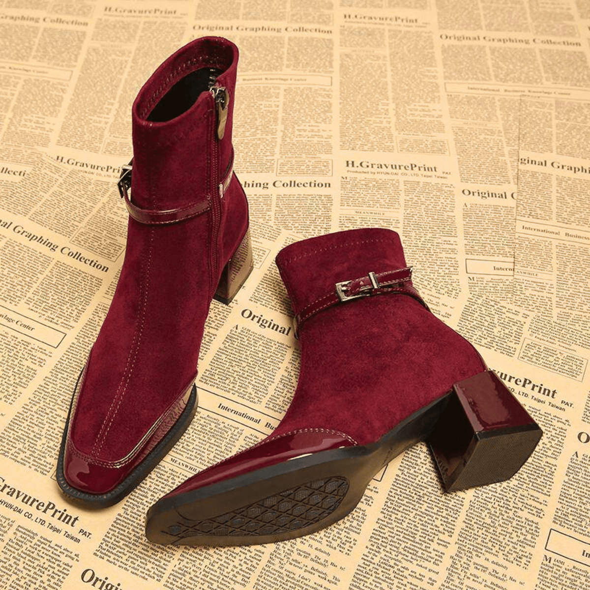 Bancroft Handmade Leather Boots - Women's in red