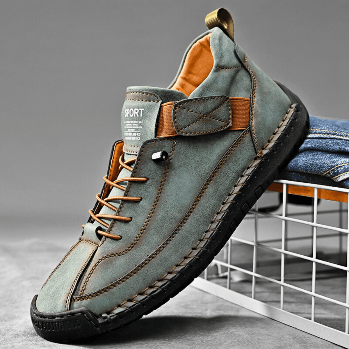 Hutton Artisan Leather Sneakers - Men's