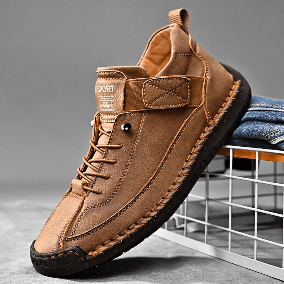 Hutton Artisan Leather Sneakers - Men's