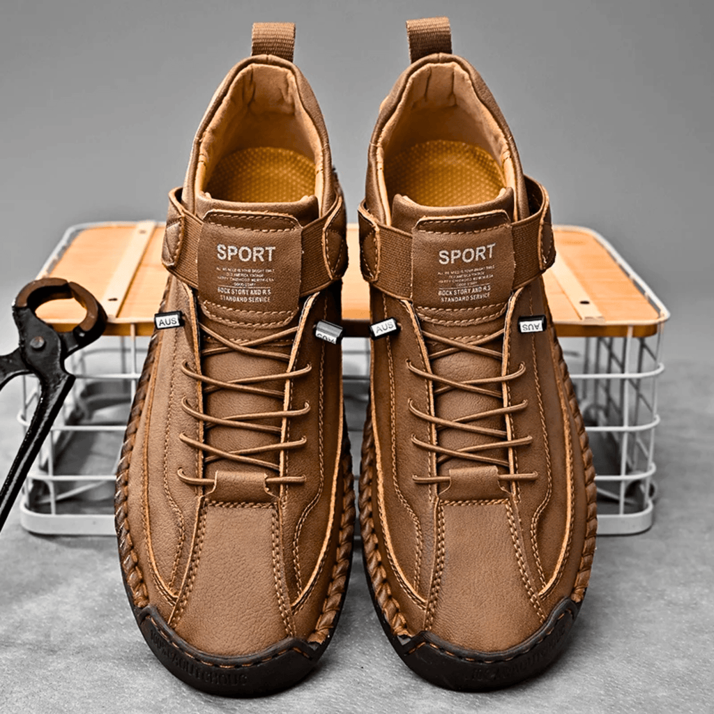 Hutton Artisan Leather Sneakers - Men's in green