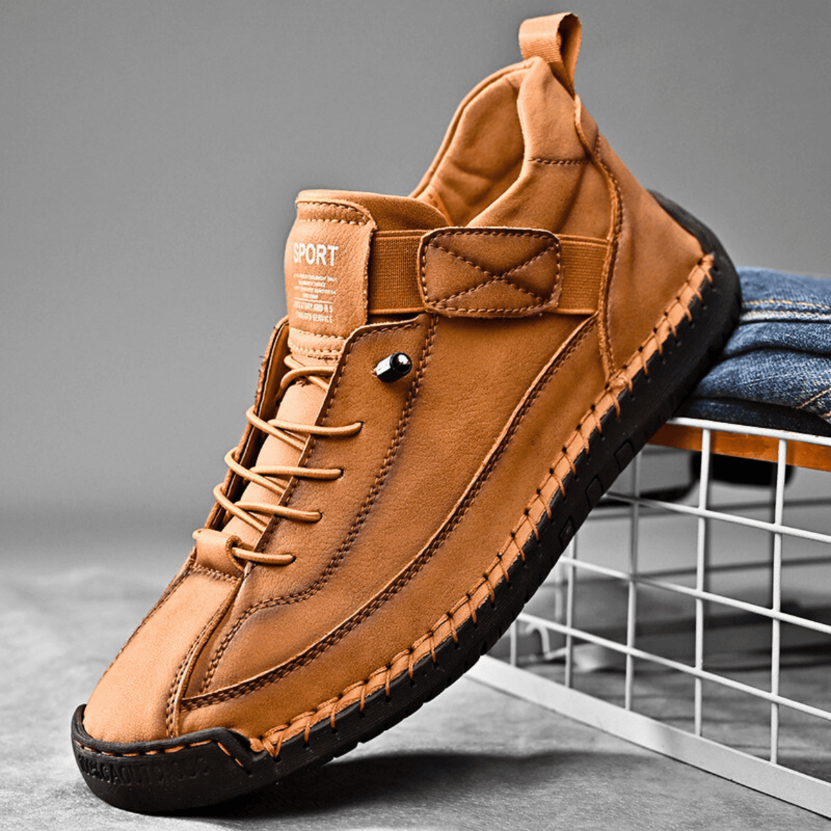 Hutton Artisan Leather Sneakers - Men's