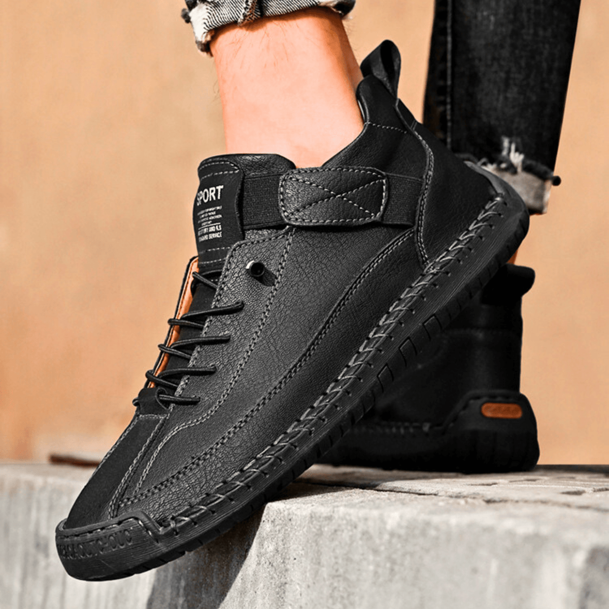 Hutton Artisan Leather Sneakers - Men's