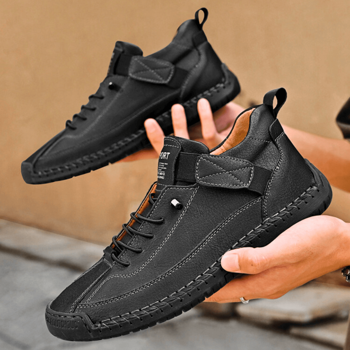 Hutton Artisan Leather Sneakers - Men's