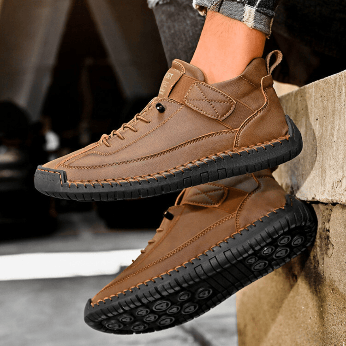 Hutton Artisan Leather Sneakers - Men's