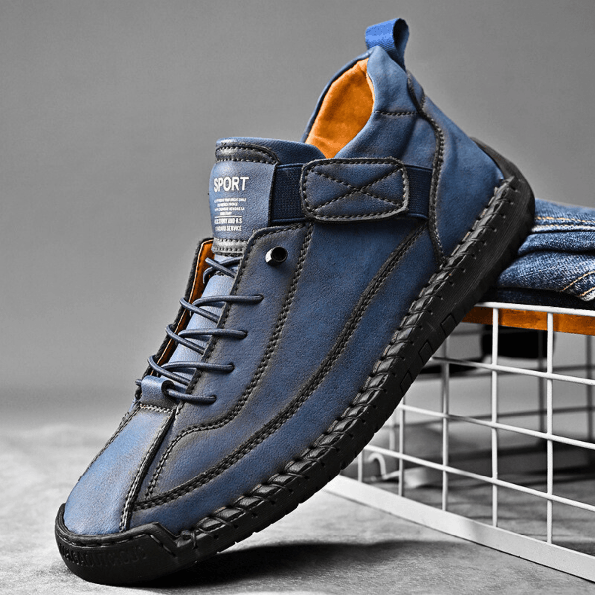 Hutton Artisan Leather Sneakers - Men's