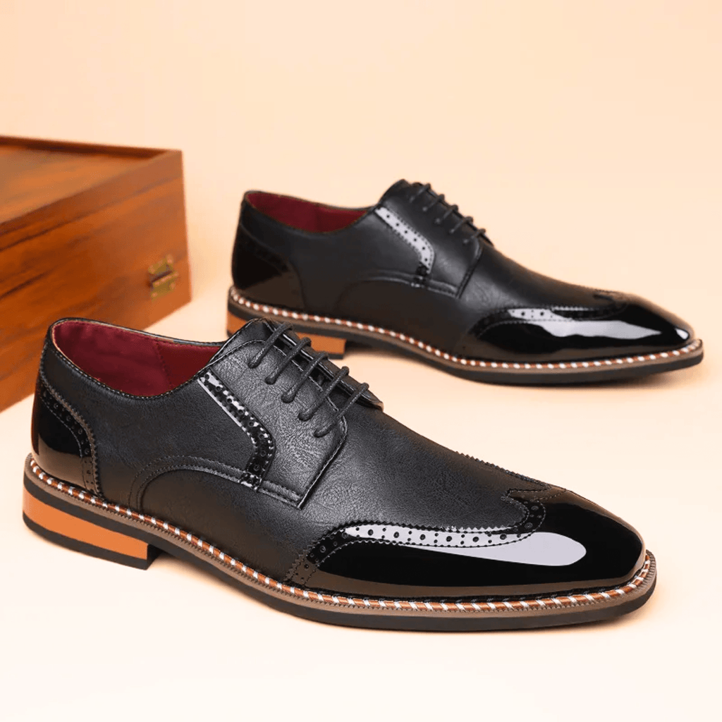 Leather Graham Brogues - Men's in ivory