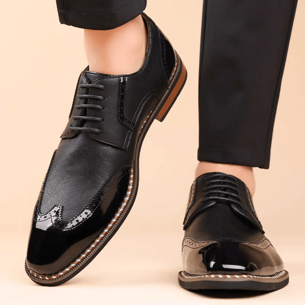 Leather Graham Brogues - Men's in ivory