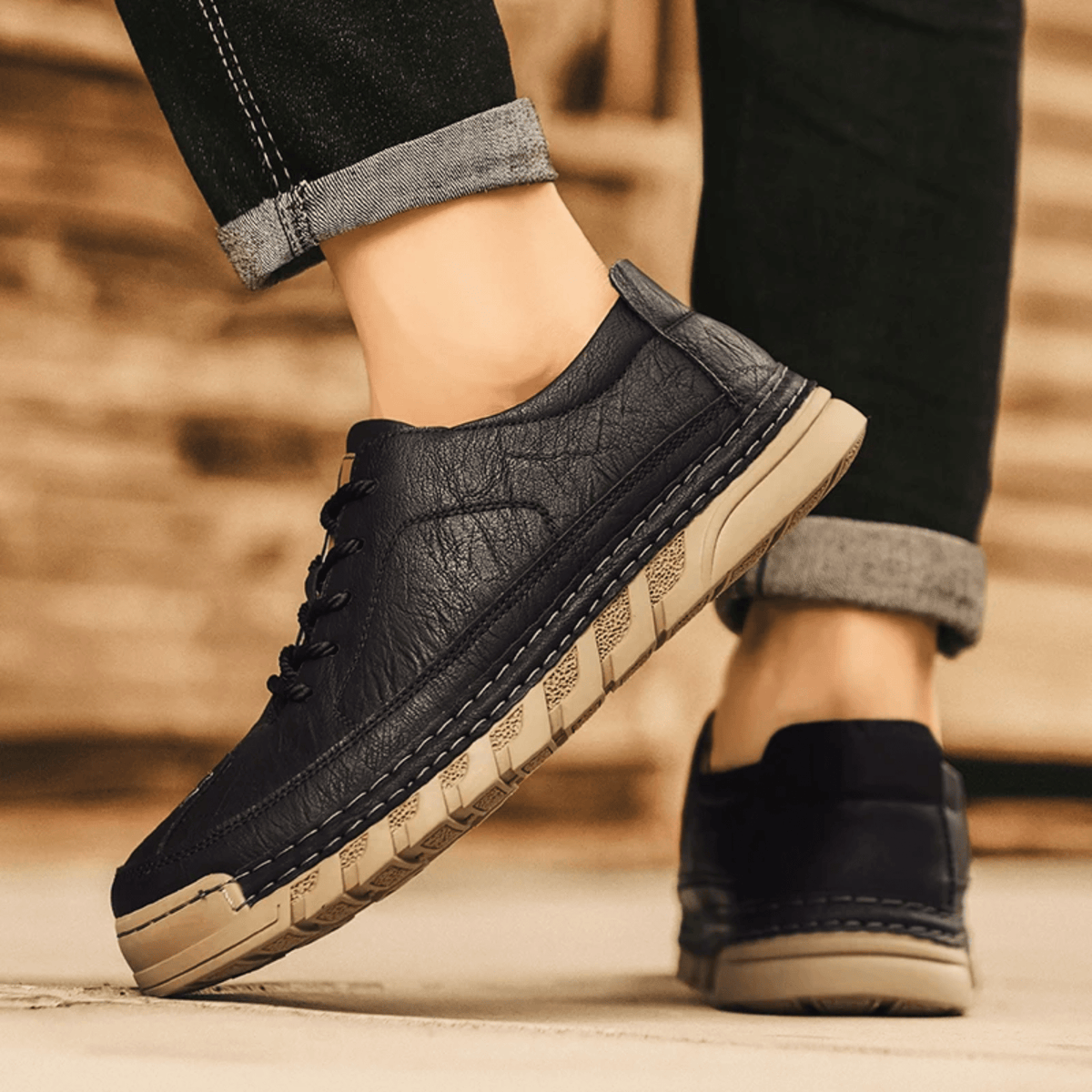 Easton Leather Sneakers - Men's in brown