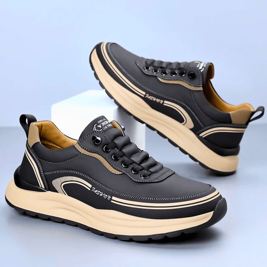Brixton Leather Sneakers - Unisex in white
