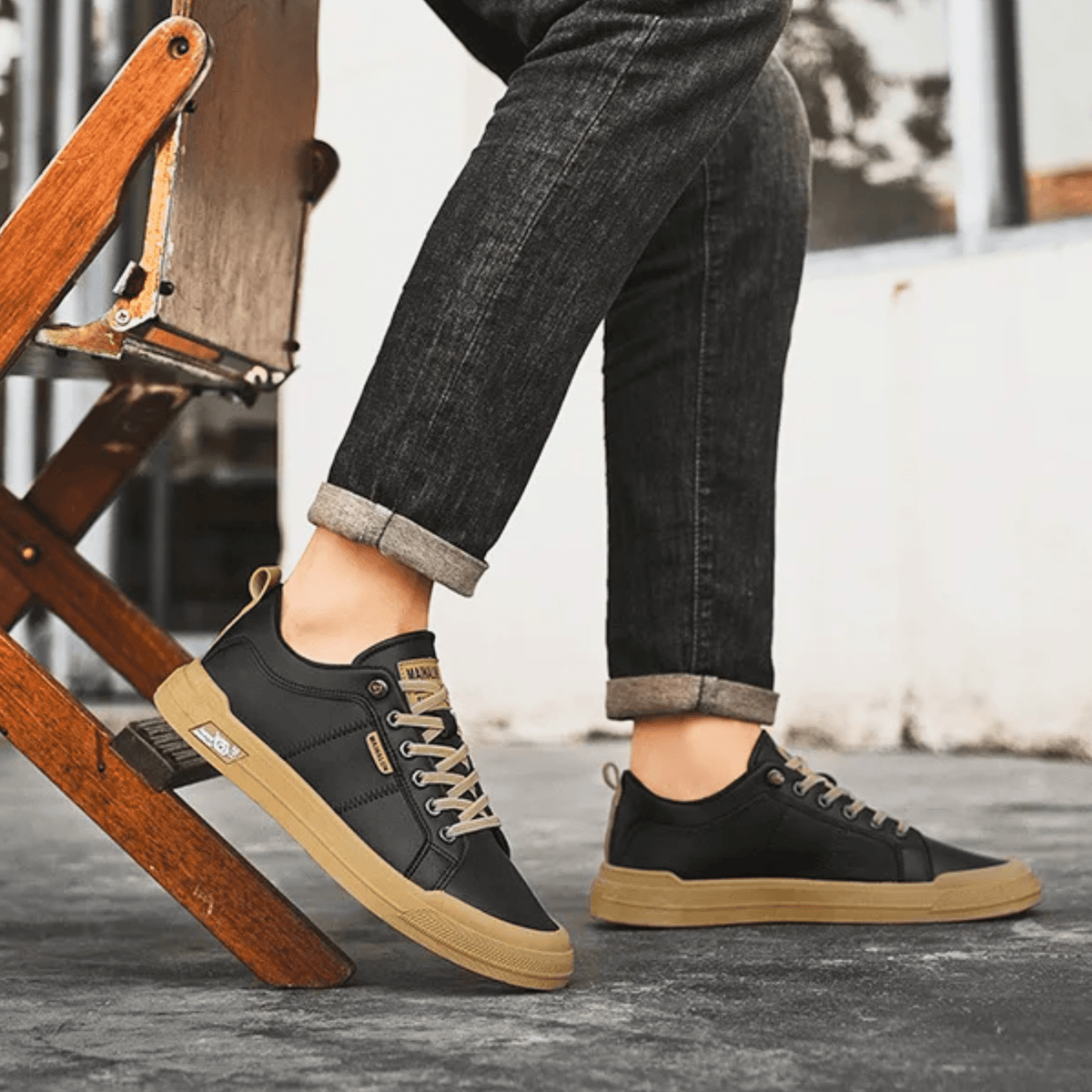Harrington Leather Sneakers - Unisex in white