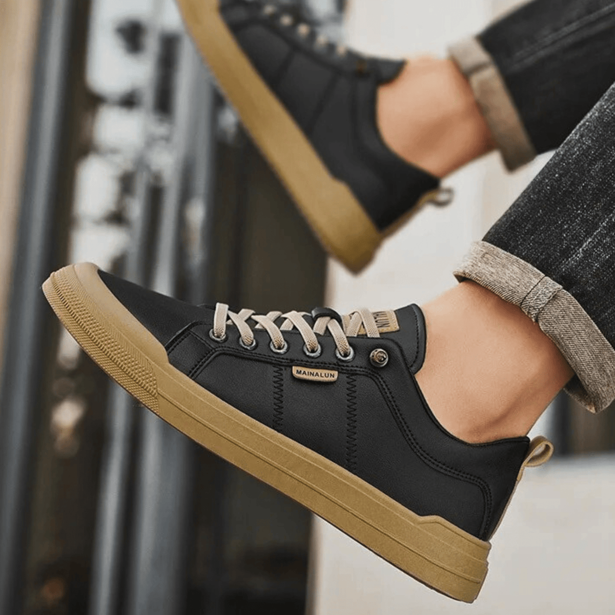 Harrington Leather Sneakers - Unisex in white