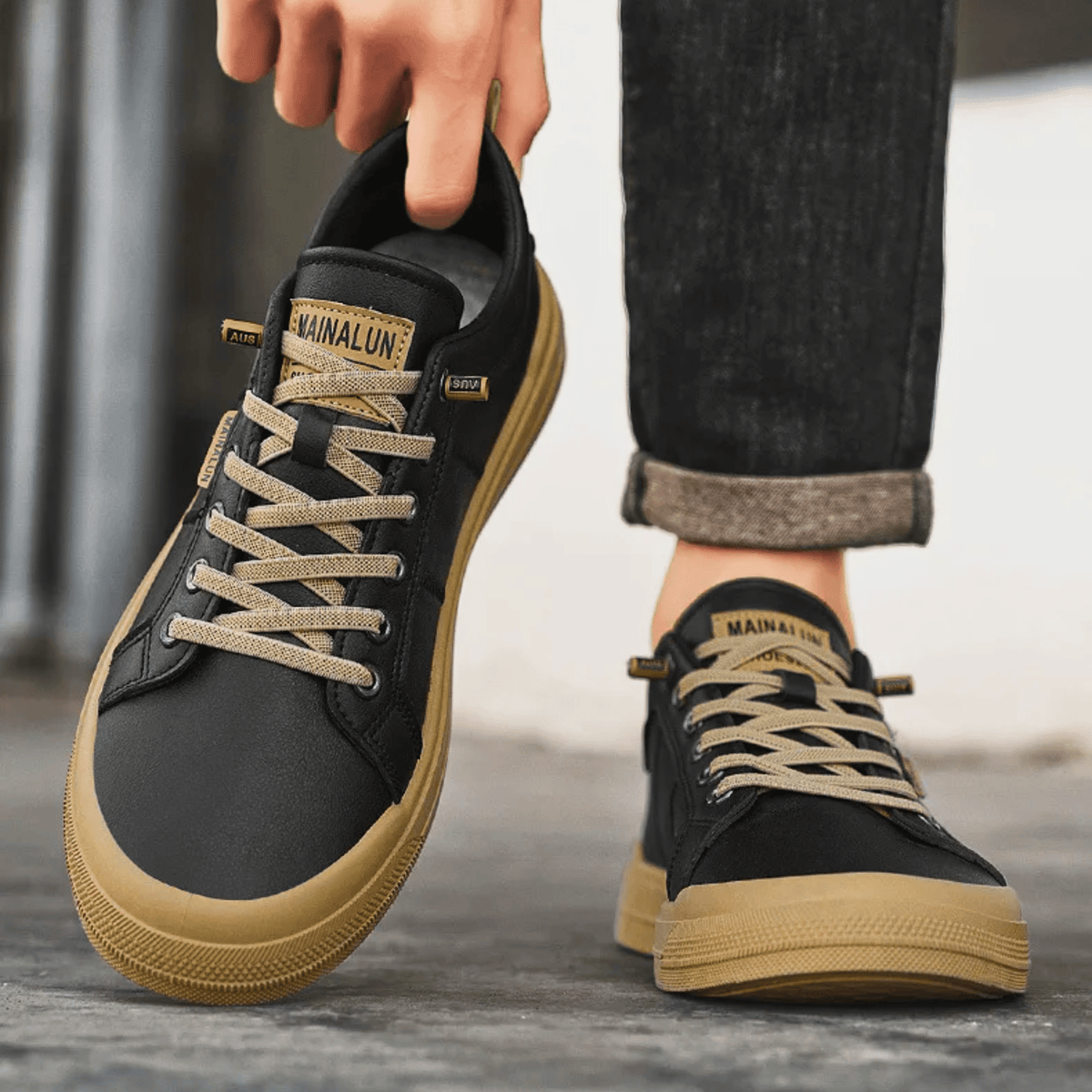Harrington Leather Sneakers - Unisex in white