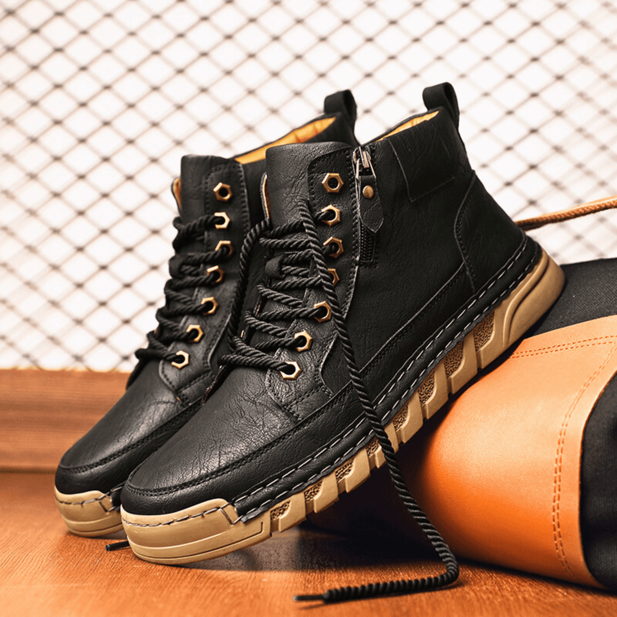 Leather Kingsley Boots - Unisex in brown