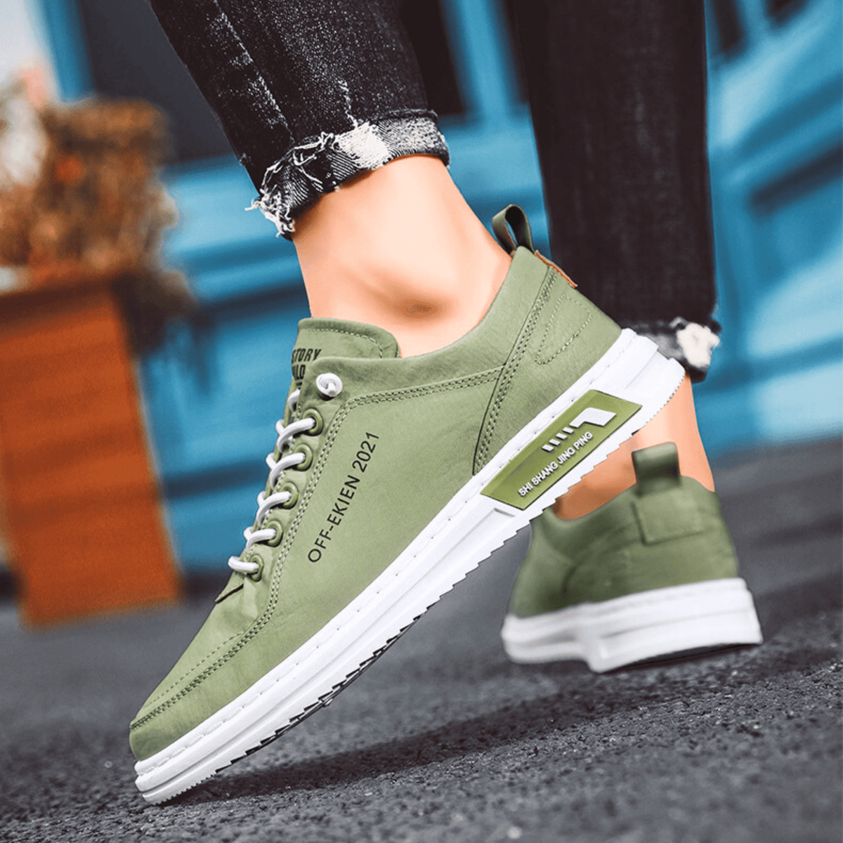 Bancroft Leather Sneakers - Men's in green